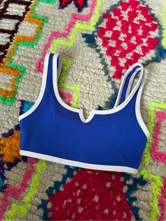 Form Other - Form Scoop V-Notch Sports Bra Royal Blue White Trim XS